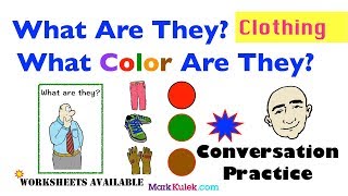 Clothing amp Colors  plural nouns  Mark Kulek  ESL [upl. by Behlke]