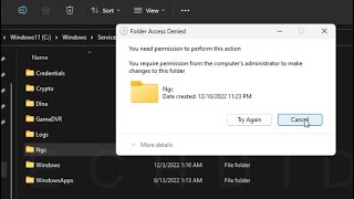 Cant Delete NGC Folder di Windows Tidak Bisa Hapus Folder NGC  SOLVED [upl. by Sturdivant]