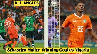 🔥 Sébastien Haller Winning Goal vs Nigeria  AFCON FINAL [upl. by Yenaiv]