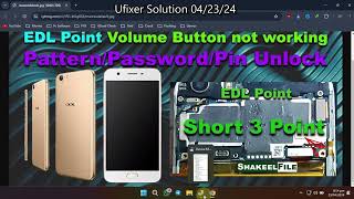 OPPO A57F3 CPH1701CPH1609 EDL Point Volume Button not working PatternFrp Ufixer Solution 2024 [upl. by Uile769]