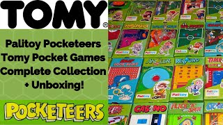 Vintage Palitoy Pocketeers  Tomy Pocket Games  Complete Collection  Unboxing [upl. by Nowd]