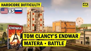 TOM CLANCYS ENDWAR  USA TURN 12 MATERA BATTLE  HARDCORE  4K [upl. by Sewoll]