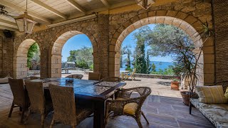 Seafront Luxury Villa in Monastiraki  Skaloma close to the city of Naupaktos West Greece [upl. by Naellij]