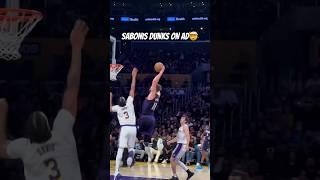 Sabonis dunks on Anthony Davis🤯 [upl. by Ahsined]