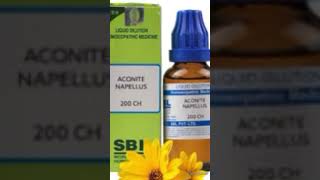 Sbl Aconite Napellus 30 Ch fear death homeopathy sbl homeremedies aconite medicine [upl. by Casaleggio]