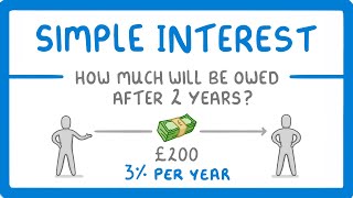 GCSE Maths  How to Calculate Simple Interest 95 [upl. by Hesler907]