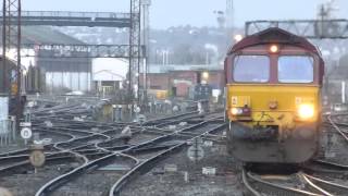 2hrs Freight Then Disaster for me  Cardiff Central Station 030113 [upl. by Haynor]