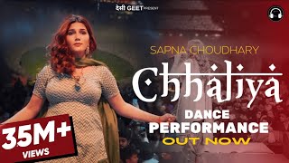 Chhaliya  Sapna Choudhary Dance Performance  New Haryanvi Songs Haryanavi 2024 [upl. by Tatianas]