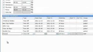 Configuring your personal working calendar Polarion Tutorial [upl. by Lotsirhc]