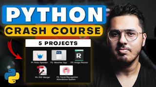 Python Crash Course in Hindi  5 Python Projects  Complete Python Tutorial [upl. by Koffman]