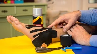 Sprunggelenk tapen ✅ Kinesio Tape am Knöchel [upl. by Carolina]