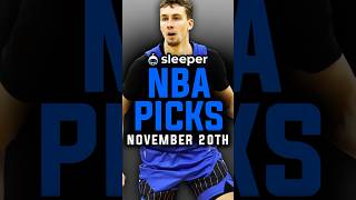 BEST Sleeper NBA Picks for today 11202024  Sleeper Picks Promo Code [upl. by Navonod]