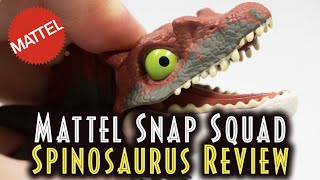 Mattel Snap Squad  Spinosaurus Review  Jurassic Park [upl. by Nahsrad]