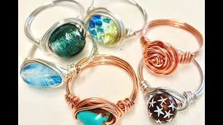 Easy wire wrapped rings [upl. by Mukerji797]