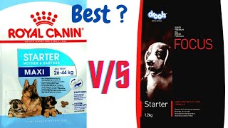 ROYAL CANIN STARTER Vs DROOLS Focus STARTER comparison  BEST EVER Comparison [upl. by Risley]