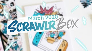 Scrawlr Box UNBOXING  March 2020  EmilyArts [upl. by Couture350]