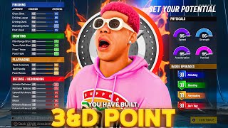 My RARE 3ampD POINT is the NEW BEST ISO LOCKDOWN BUILD on NBA 2K22 [upl. by Yelak]