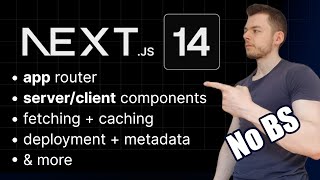 The Most Efficient NextJS 14 Beginner Tutorial TypeScript App Router React Server Components [upl. by Haya]