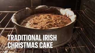 Traditional Irish Christmas Cake amp Marzipan  Recipe Below [upl. by Kemme]