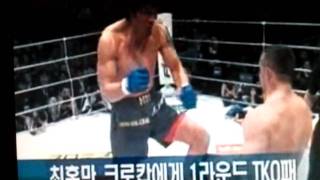 최홍만vs Cro Cop 크로캅 [upl. by Warfold607]