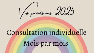 Votre année 2025  Prévisions mois par mois  Prévision 2025  Lecture intuitive 2025  Sur rdv [upl. by Franciscka753]