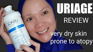 Review URIAGE EAU THERMALECURE FOR VERY DRY SKIN PRONE TO ATOPY [upl. by Ettedo]