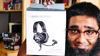 AudioTechnica BPHS1 Broadcasting Headset Review amp Unboxing [upl. by Eeltrebor]