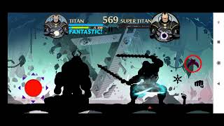 Shadow Fight 2  Titan vs Super Titan [upl. by Luckin]