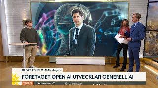 Så kan generell AI bli ett hot mot mänskligheten ”Kan tänka själv”  Nyhetsmorgon  TV4 amp TV4 Play [upl. by Sug873]