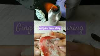 Gingival contouring for denture dental dental tehcnician [upl. by Sergius]