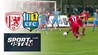 Chemnitzer FC hält Spitzenreiter Greifswald stand [upl. by Ivor]