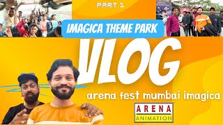 PART1  Imagica theme park all rides 🤩 ARENA Nashik TRIP  🤩full enjoy in Imagica Themepark [upl. by Annaid]