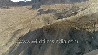 Clay from old transHimalayan lake may have formed these curious formations at Lamayuru in Ladakh [upl. by Yeuh]