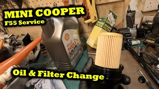 2015 Mini Cooper D F55 F56 amp F57 Engine Oil amp Oil Filter Change Service HOW TO DIY Tutorial [upl. by Duston]