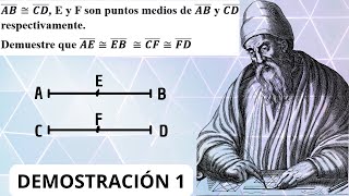 Demostración de congruencia de segmentos Y PUNTO MEDIO [upl. by Ferdie]