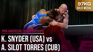 Kyle SNYDER USA vs Arturo SILOT TORRES CUB  PanAm Championships 2024 Gold Medal  FS 97Kg [upl. by Hoopen]