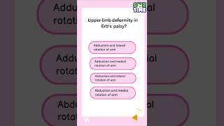 Upper limb deformity in erbs palsy medicalquiz neetpg neetpgmcq neetprepartion [upl. by Oberheim358]