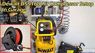 Dewalt 15 Gallon 50 SCFM Air Compressor Garage Setup  Dewalt D55168 [upl. by Artsa]