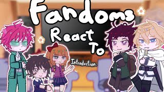 Fandoms react  INTRODUCTION  Part 0  DM FNAF SOTE TDLOSK  Loli1 [upl. by Veradis]