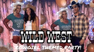 WILD WEST THEMED PARTY RHINESTONE COWGIRL [upl. by Paske]