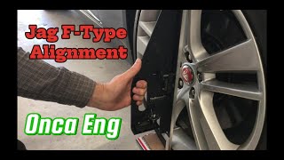 Wheel Alignment Jag FType [upl. by Ahseile]