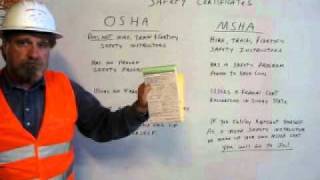 OSHA and MSHA Safety Certificates [upl. by Etteyniv25]