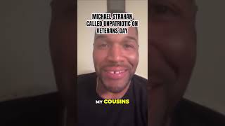 Michael Strahan Called Unpatriotic 🎥 TMZ michaelstrahan veteransday [upl. by Arretnahs698]