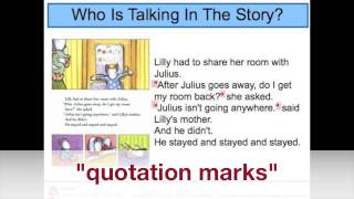 Who is Talking in a Story  1st Grade Reading  eSpark Instructional Video [upl. by Eyla]