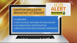 JOB ALERT Hampton Inn amp Suites in Longview needs a Breakfast Attendant [upl. by Pascasia]