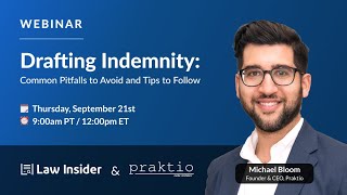 Drafting Indemnity Webinar with Praktio Sep 23 [upl. by Bigner]