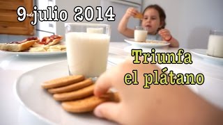 Bebé 5 meses primer sabor diferente 9 julio VLOGS DIARIOS VERANO 2014 [upl. by Stoll]