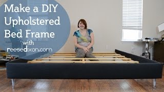 How to build a DIY upholstered bedframe [upl. by Nitsirt645]