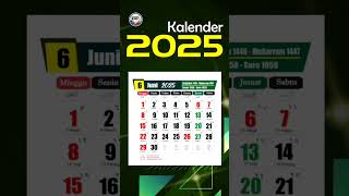 KALENDER 2025  Calendar 2025 shorts [upl. by Naeloj]