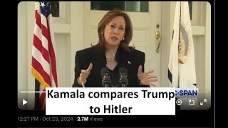 Kamala compares Trump to Hitler in speech [upl. by Eidde610]